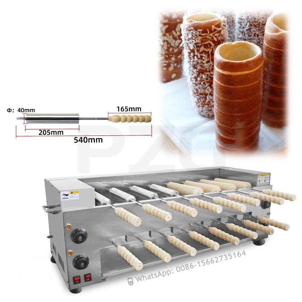 Waffle Cone Maker - Kaminbrötchen-Ofen und Grillmaschine aus Edelstahl für