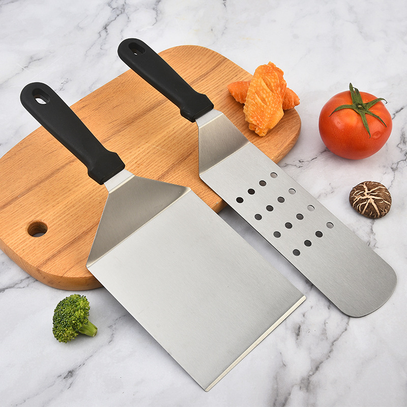 Okonomiyaki Spatula - Küche Edelstahl Schaber Kochspatel Grillspatel Platte