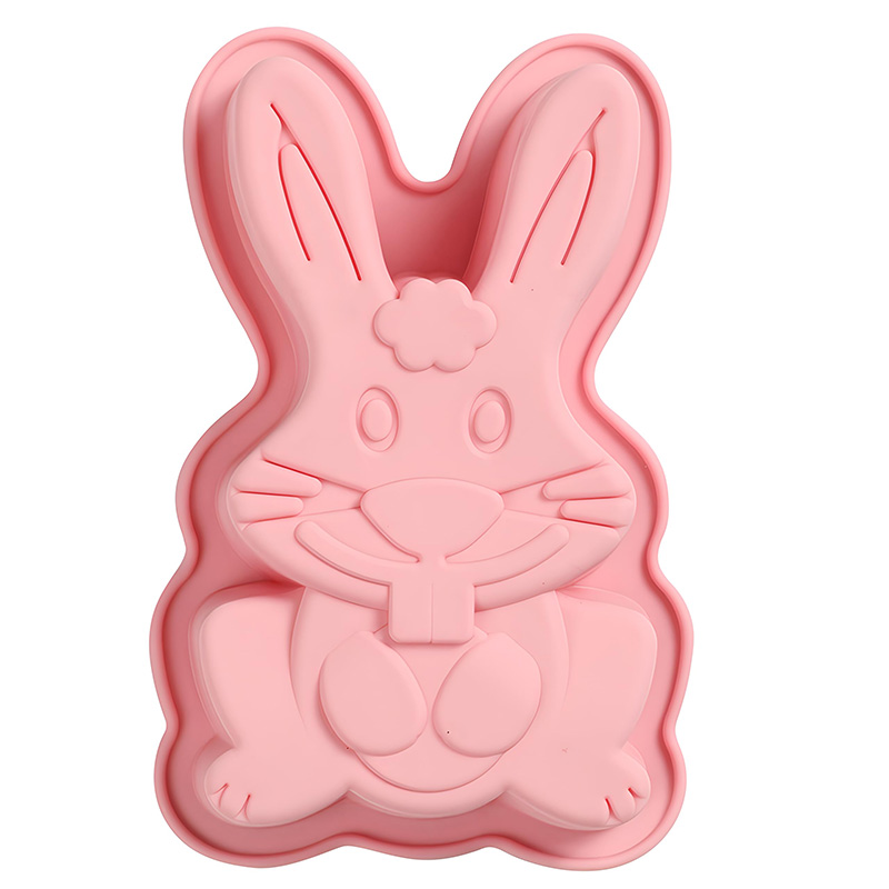 Bunny Cake Mold - Osterhase Schokoladen-Silikonformen, 3D-Osterhase, zerbrechliche Schokoladenform für