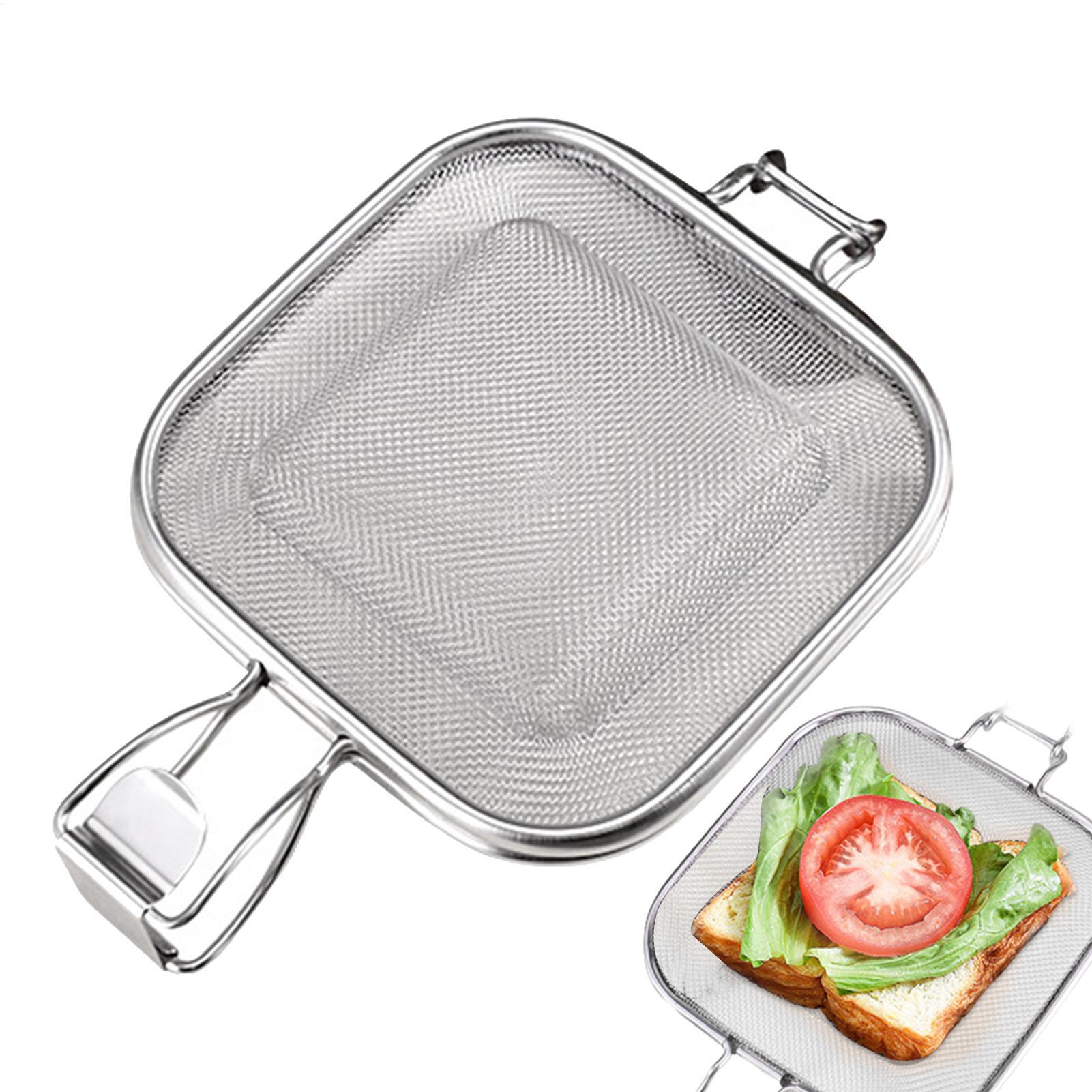 Hot Dog Press - Langlebiges Sandwich-Presswerkzeug aus Edelstahl, DIY-Backform, runde