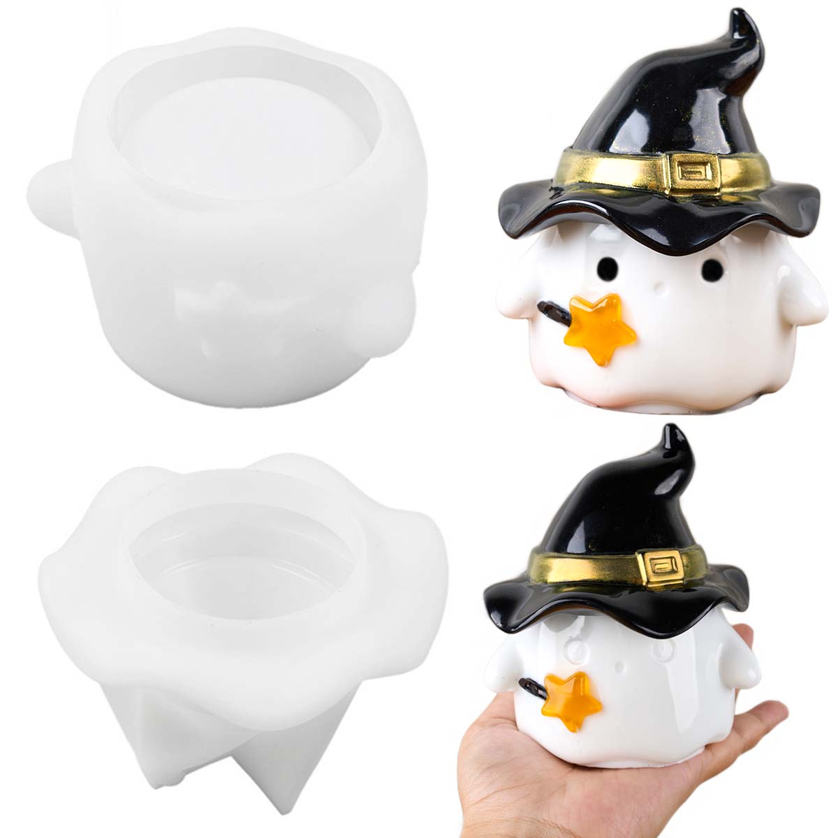 Potsticker Mold - Hut Geist Kerze Glas Silikon Form