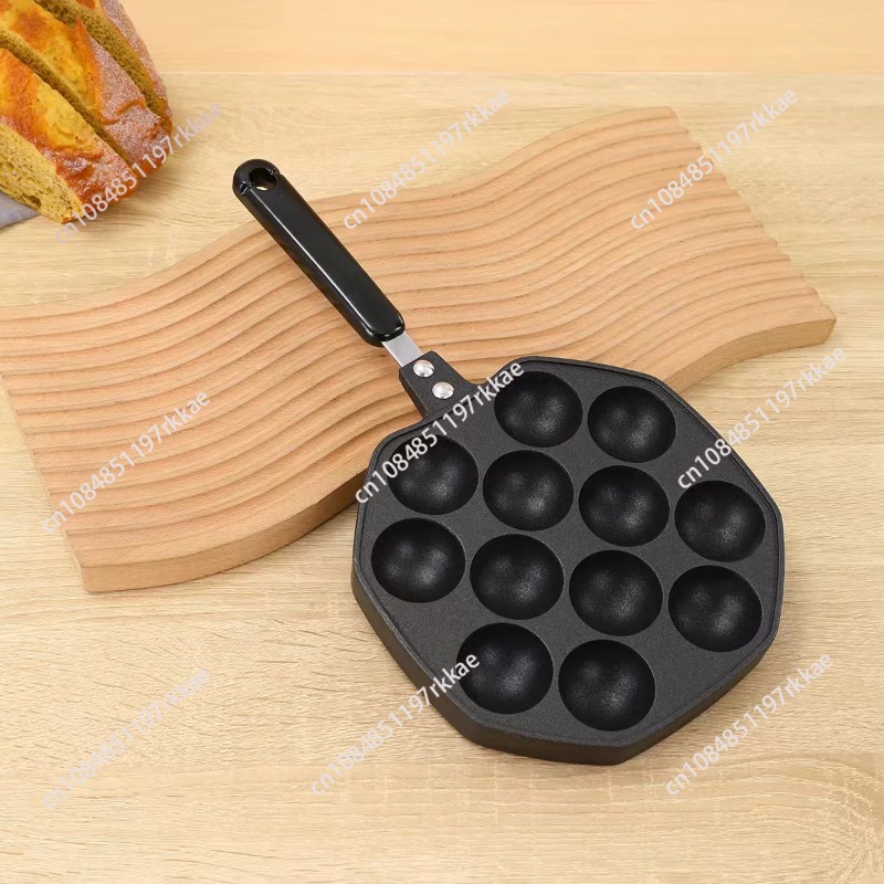 Takoyaki Grill Plate - Takoyaki-Pfanne mit 12 Formen, Takoyaki-Maker, Bratpfanne