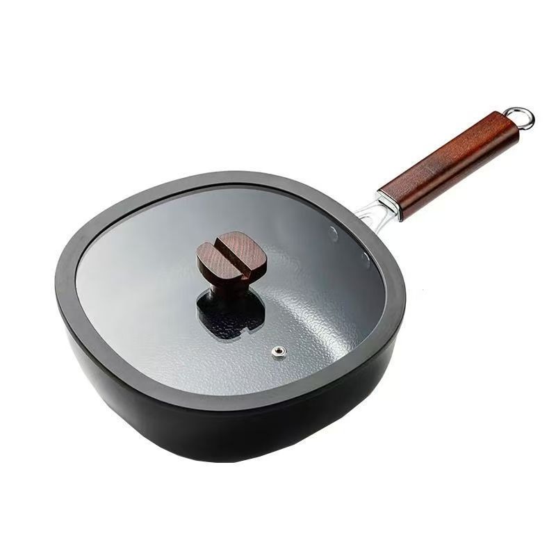 Cast Iron Corn - Titan-Eisentopf, Multifunktionaler Antihaft-Topf, Verstärkter Gusseisen-Wok, Geeignet