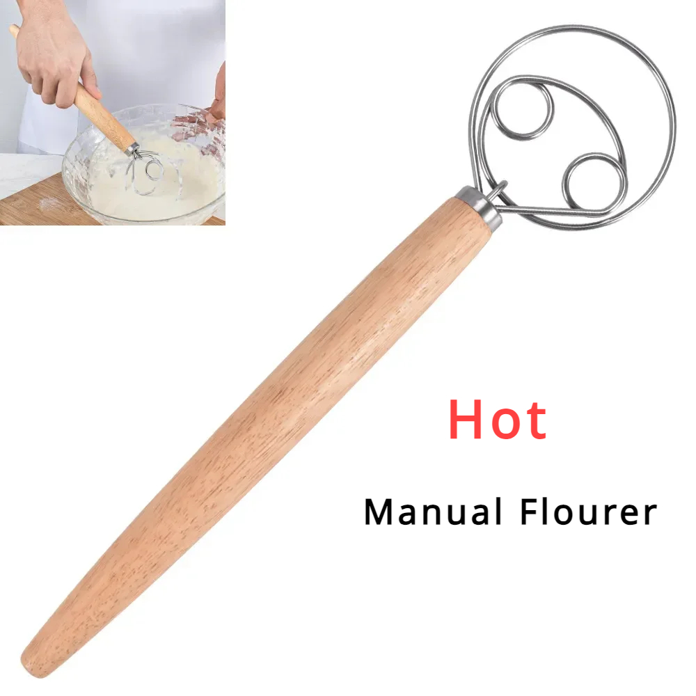 Danish Pancake Pan - Kuchen-Werkzeuge, dänischer Teig, Schneebesen, Edelstahl, holländisches