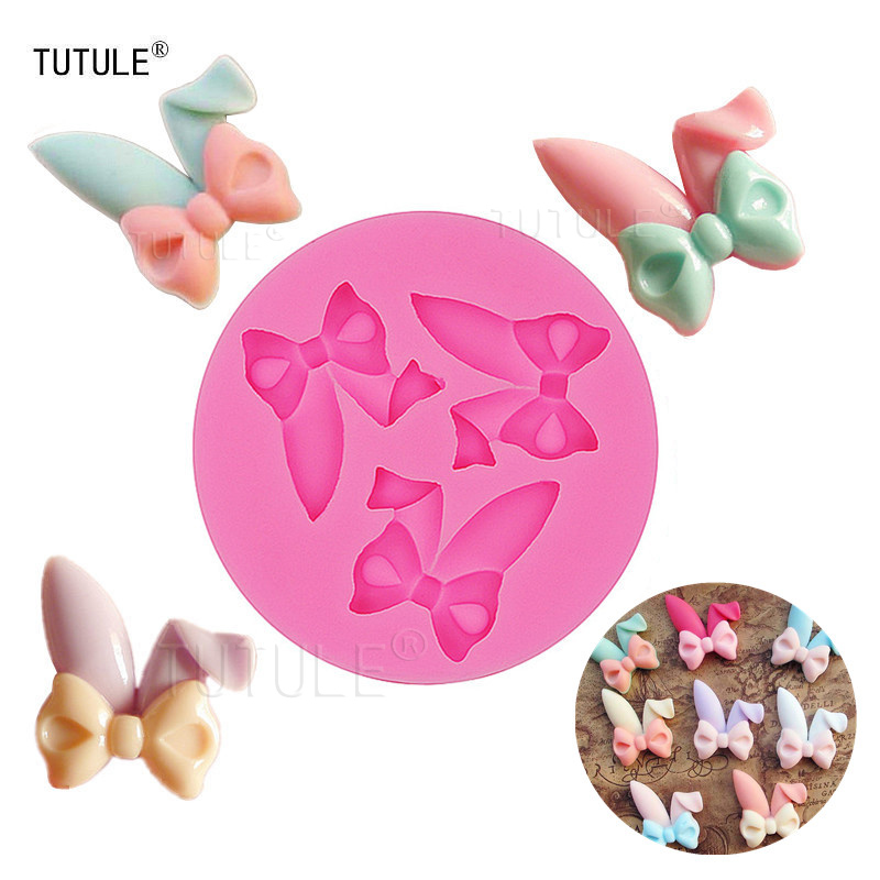 Bunny Cake Mold - Mini Hasenohren Schleife Schmuck Kopfschmuck Zubehör