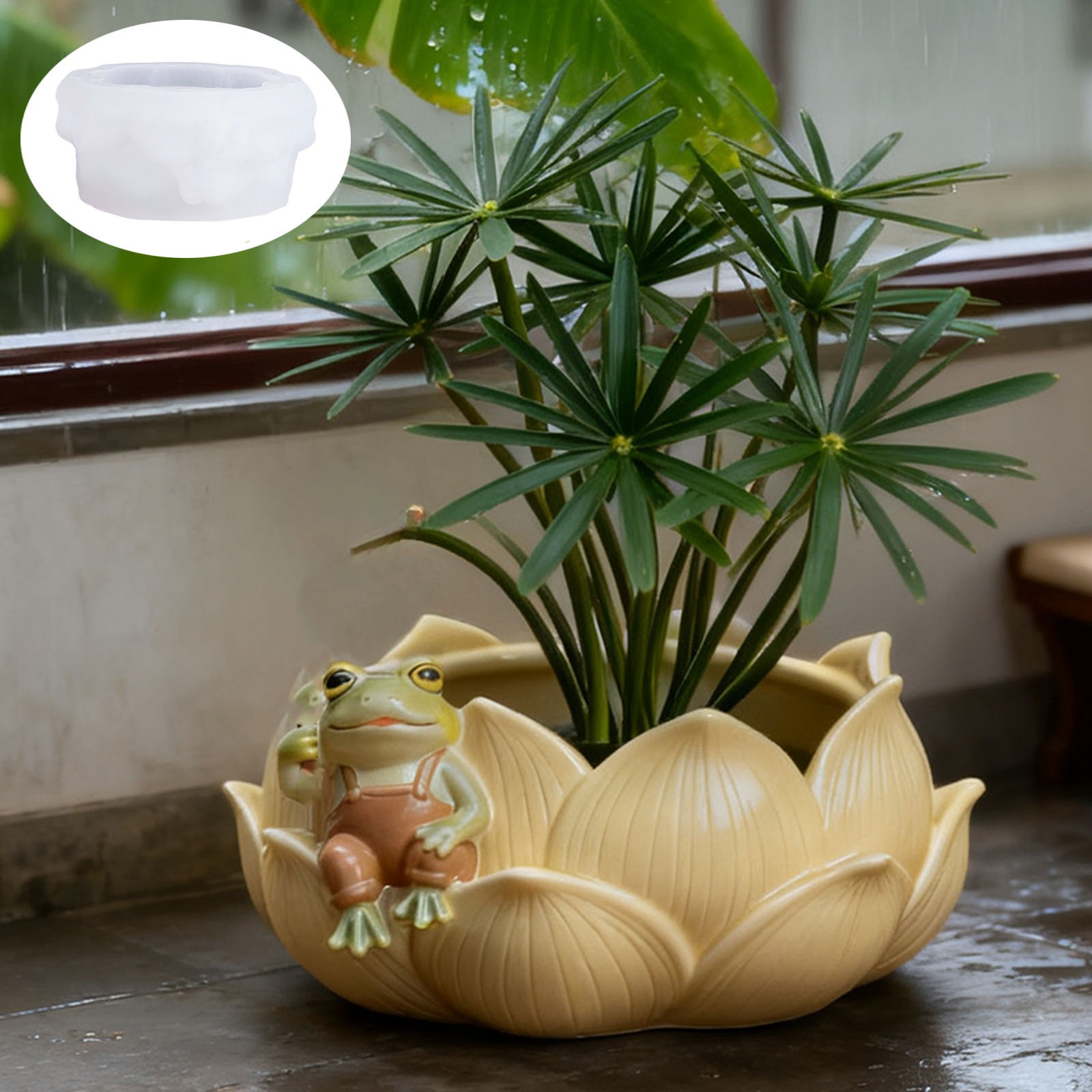 Potsticker Mold - Pflanzen-Blumentopf-Form, flexible Silikon-Aufbewahrungsbecher-Form, DIY-Gel-Form, sicher für