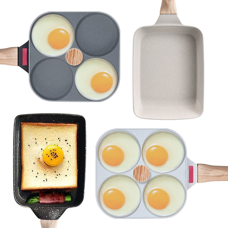 Egg Waffle Pan - Japanische Omelettpfanne, antihaftbeschichtet, Tamagoyaki-Eier-Bratpfanne, vielseitige Frühstückskocher-Pfanne,