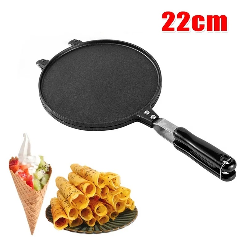 Waffle Cone Maker - 22 cm Antihaft-Eierbrötchen Waffeleisen Backform Eistüte