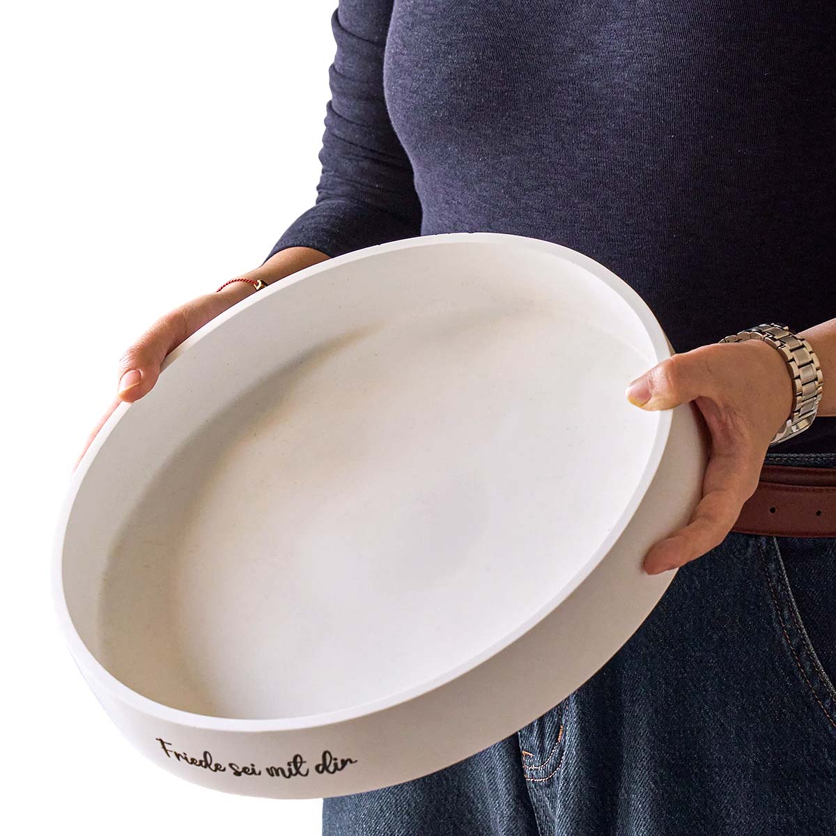 Potsticker Mold - Beton Runde Kerze Schüssel Schiff Silikon