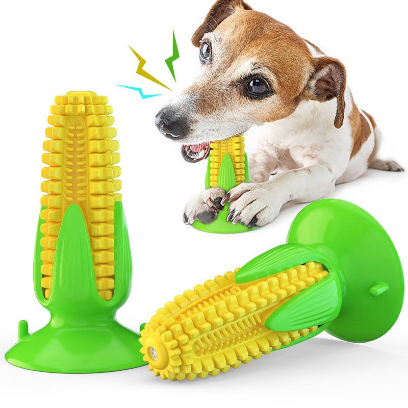 Corn Dog Stick - Hundespielzeug mit Saugnapf und maisförmiger Soundfunktion,