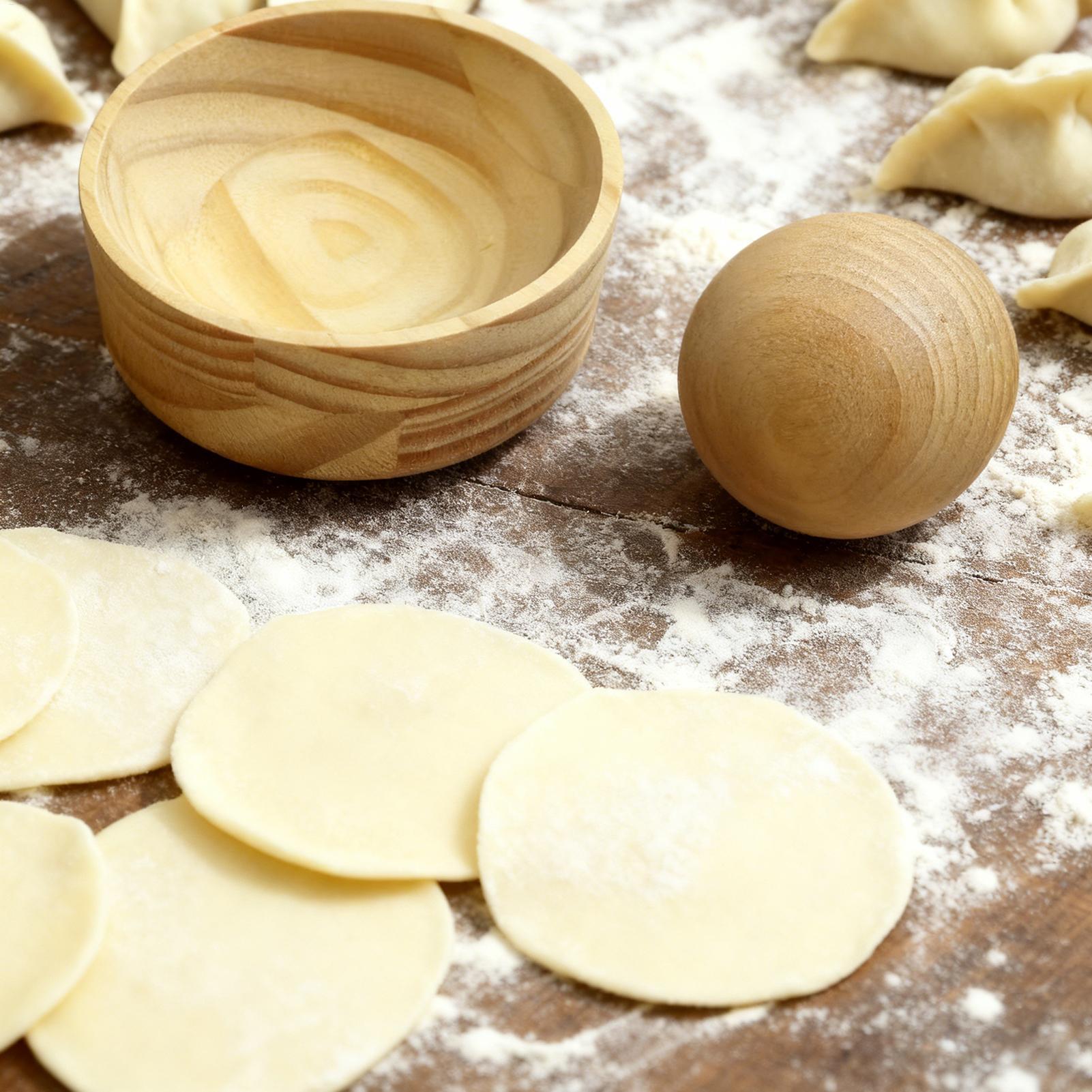 Dumpling Press Set - Teigtaschen-Former Handpresse für Gyoza, Wonton, Empanada,