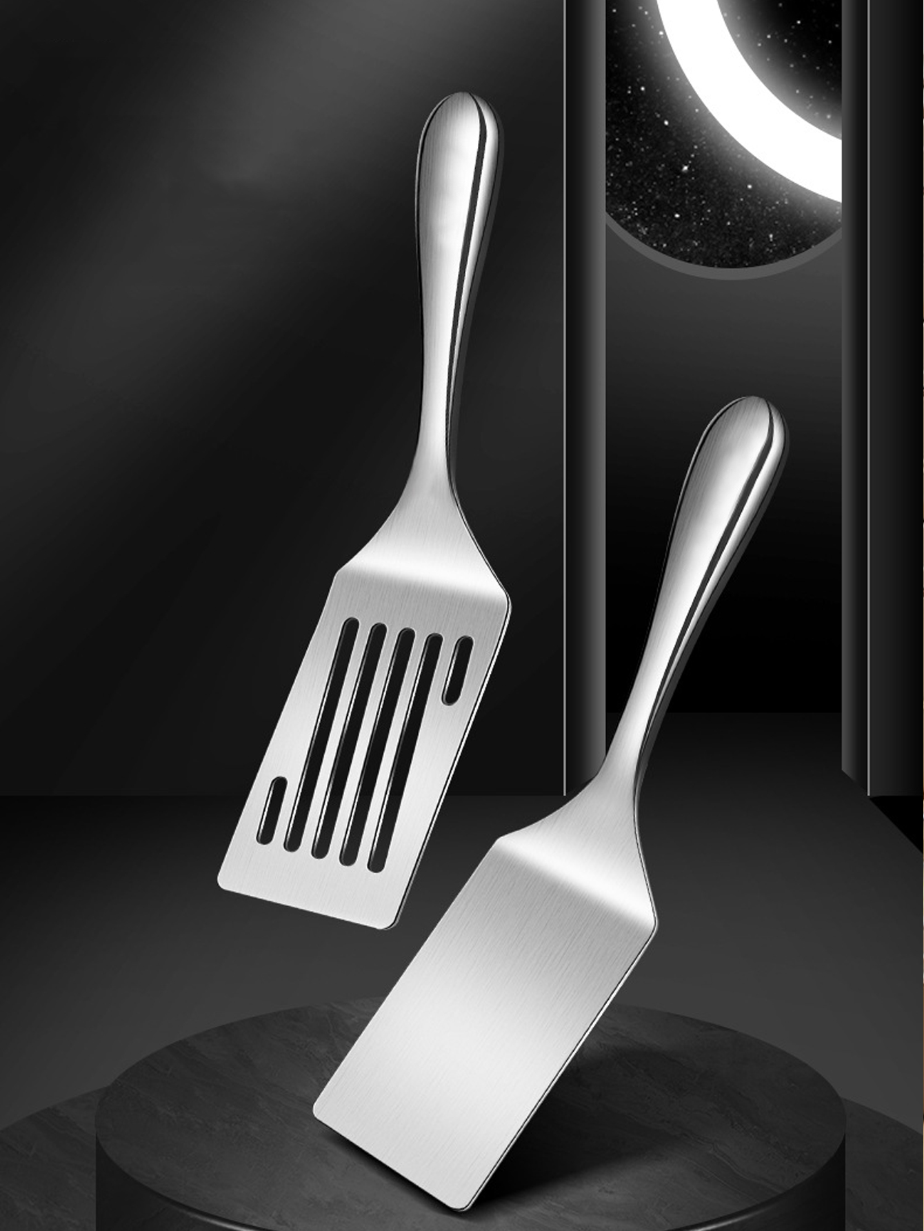 Okonomiyaki Spatula - 2 Stück/1 Stück Kleine Edelstahl-Spatel, Grillwender,