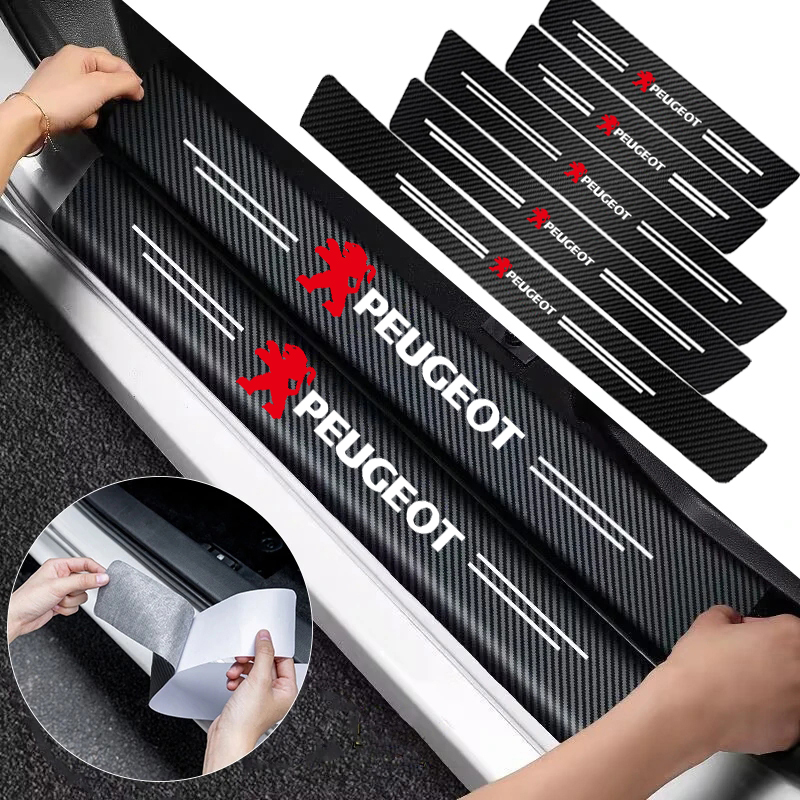 Crepe Pan Carbon - 1/4/5Pcs Auto Tür-Schwellen-verschleiss-Platte Dekor Carbon Faser
