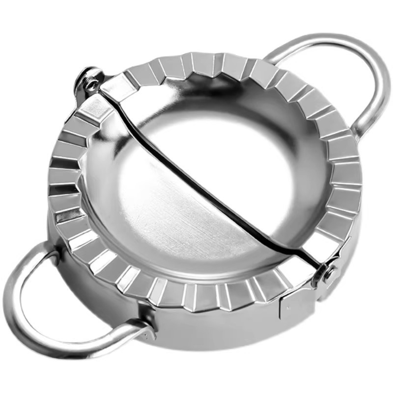 Dumpling Press Set - Teigtaschen-Herstellungsset: Teigtaschen-Pressform, Bequemer Teigtaschen-Schneider, DIY Teigtaschen-Hüllen-Pressgerät