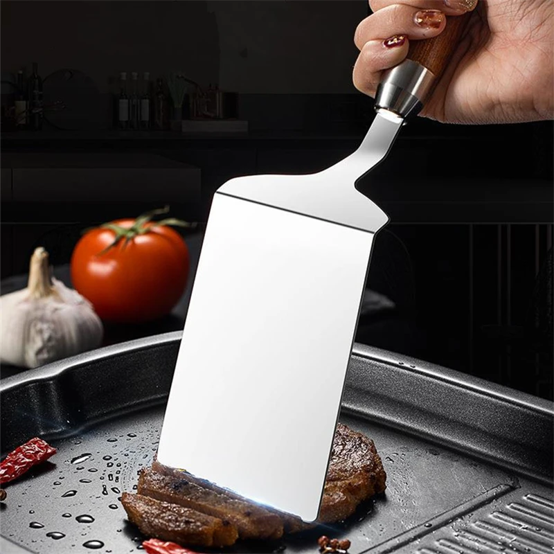 Edelstahl-Steak-Kochspatel mit – Okonomiyaki Spatula Bewertung und Preis