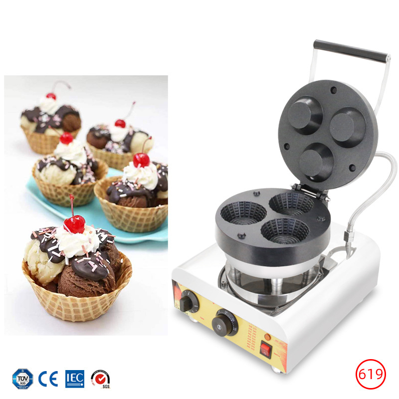 Kommerzielle Dreifach-Eiswaffe – Waffle Cone Maker Bewertung und Preis