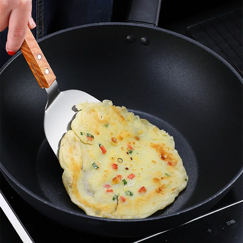 Edelstahl Holzgriff Teppanyaki – Okonomiyaki Spatula Bewertung und Preis