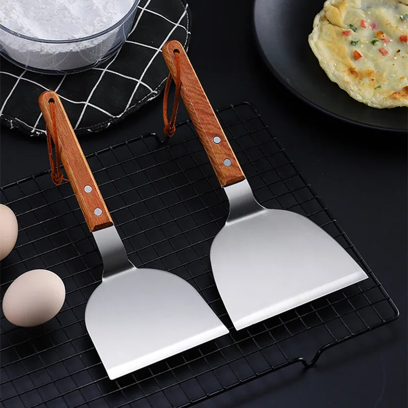 Edelstahl Holzgriff Teppanyaki – Okonomiyaki Spatula Bewertung und Preis