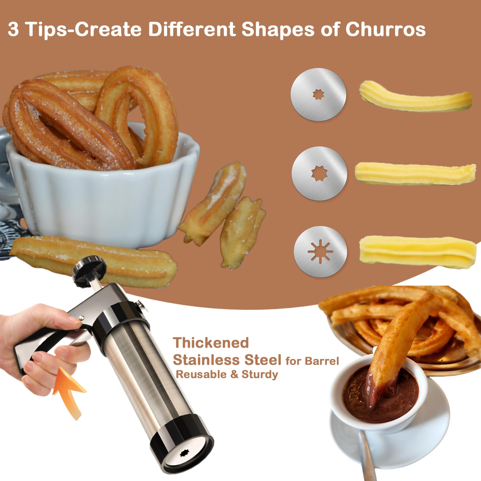 Traditionelle Churro Maker Mas – Churros Maker Gun Bewertung und Preis