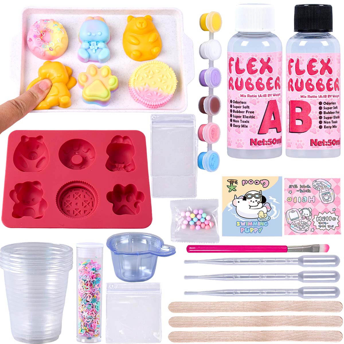 Taba Squishy Maker Kit Flex Ru – Donut Mold Silicone Bewertung und Preis