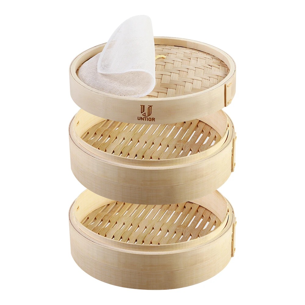Bambus-Dampf korb mit Deckel K – Bao Steamer Bamboo Bewertung und Preis