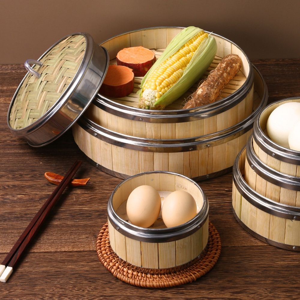 Dim Sum Bao Buns Dampfkorb mit – Bao Steamer Bamboo Bewertung und Preis