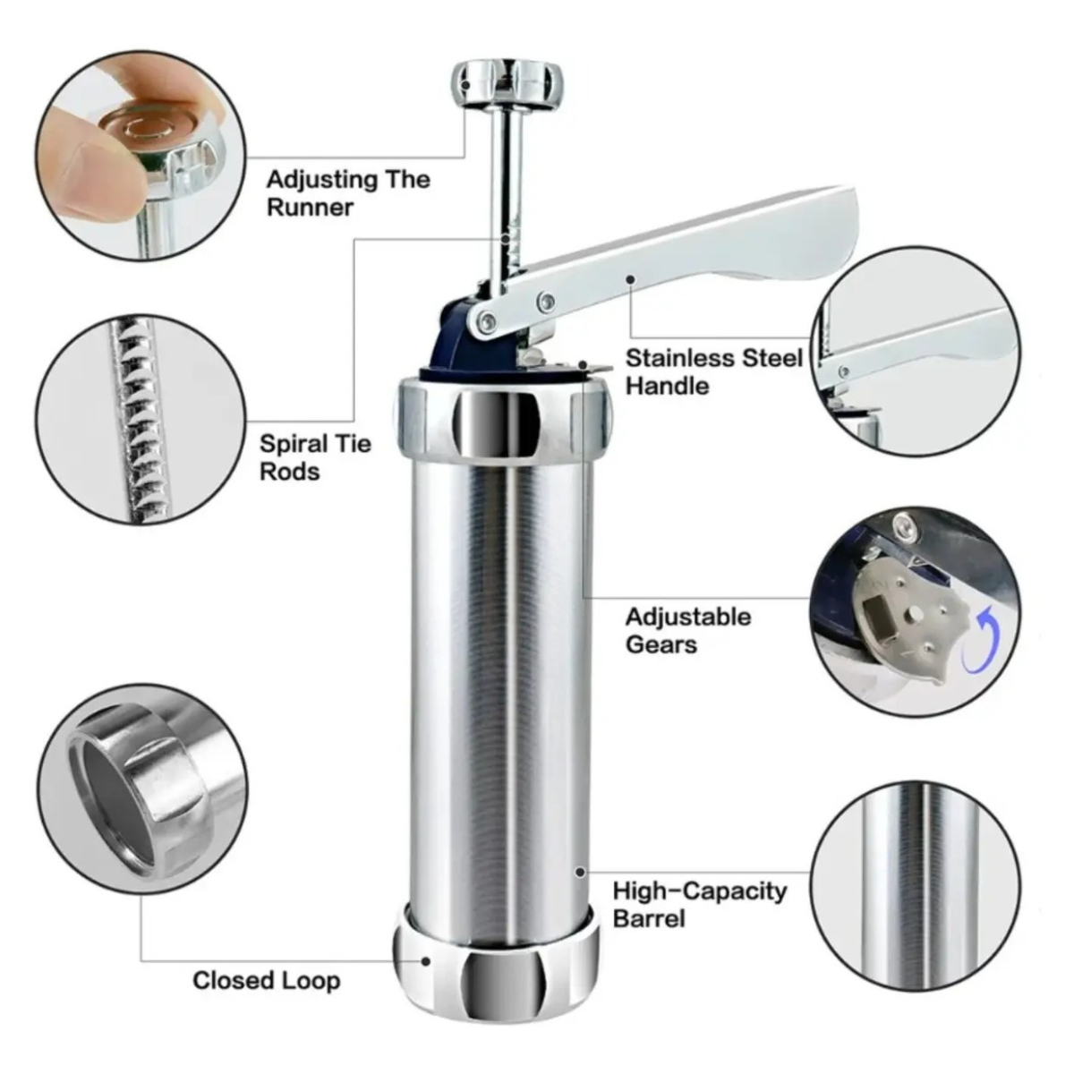Edelstahl-Kekspresse-Set mit v – Churros Maker Gun Bewertung und Preis