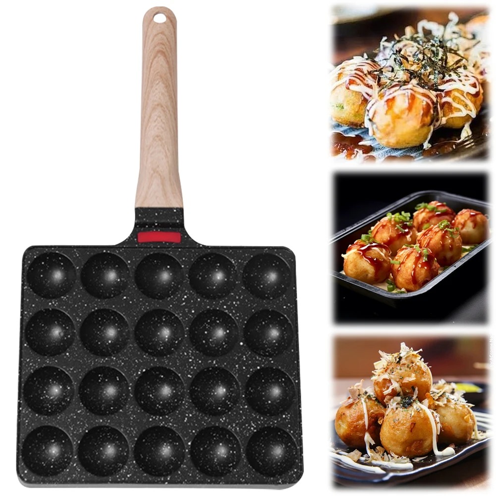 Takoyaki-Pfanne, 20 Formen, Ta – Takoyaki Grill Plate Bewertung und Preis