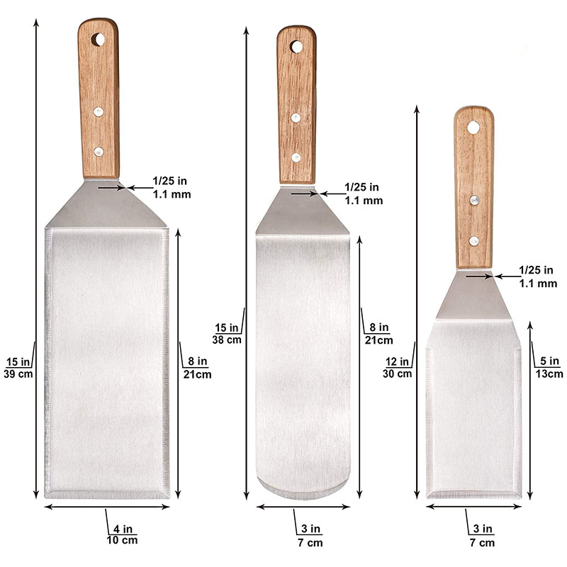 Professionelles Spatel-Set, üb – Okonomiyaki Spatula Bewertung und Preis
