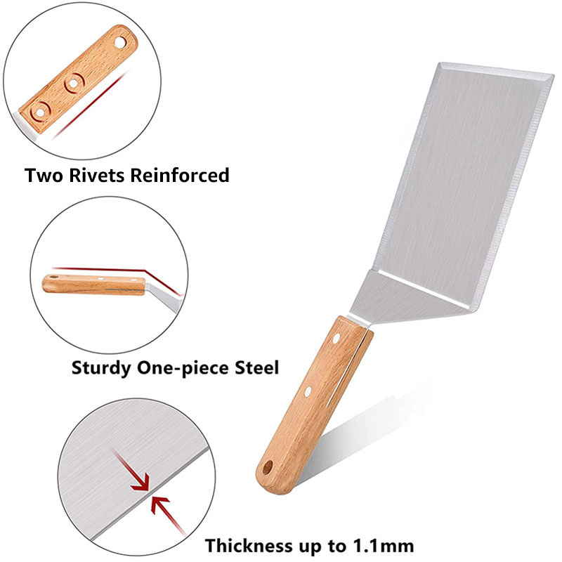 Professionelles Spatel-Set, üb – Okonomiyaki Spatula Bewertung und Preis