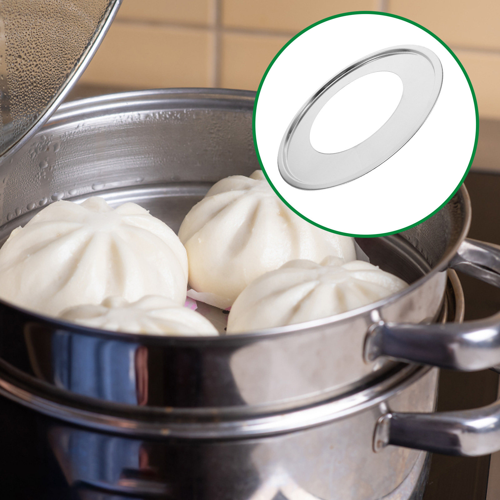 Edelstahl-Dampfgarer-Adapterri – Dim Sum Basket Bewertung und Preis