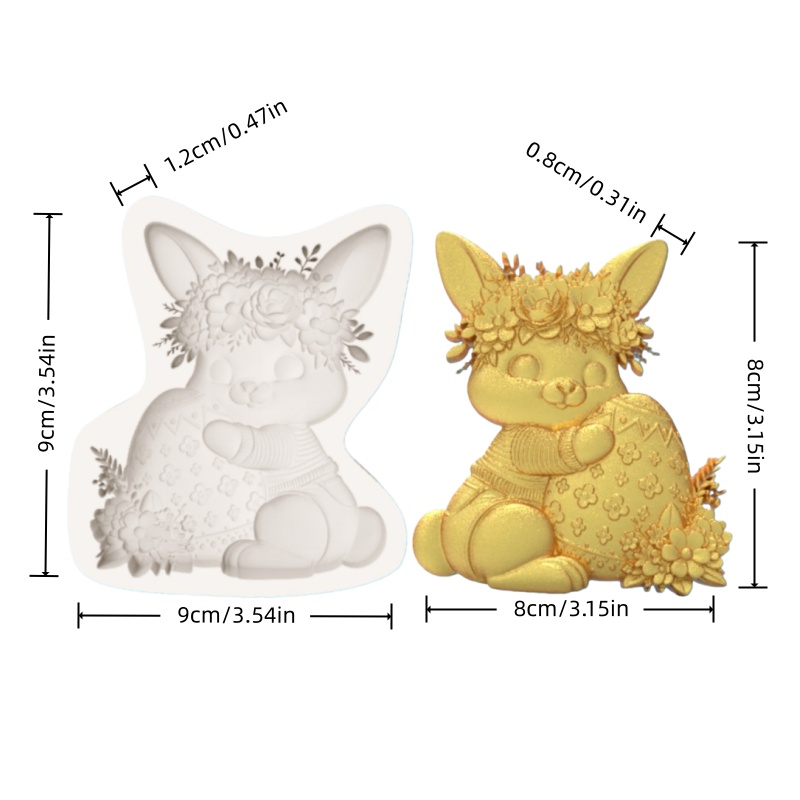 Oster-Kranz Hasen-Silikonbackf – Bunny Cake Mold Bewertung und Preis