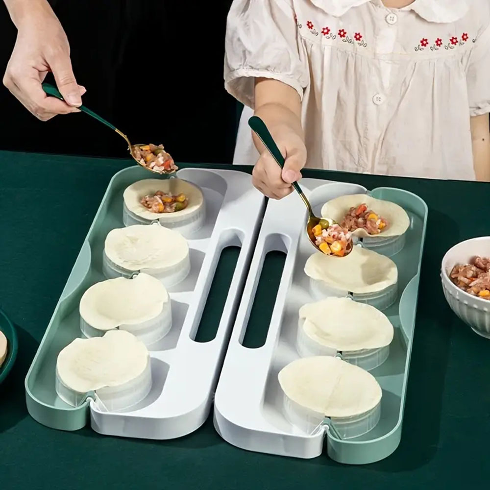 DIY Knödelformer, 8-Gitter-Pre – Dumpling Press Set Bewertung und Preis