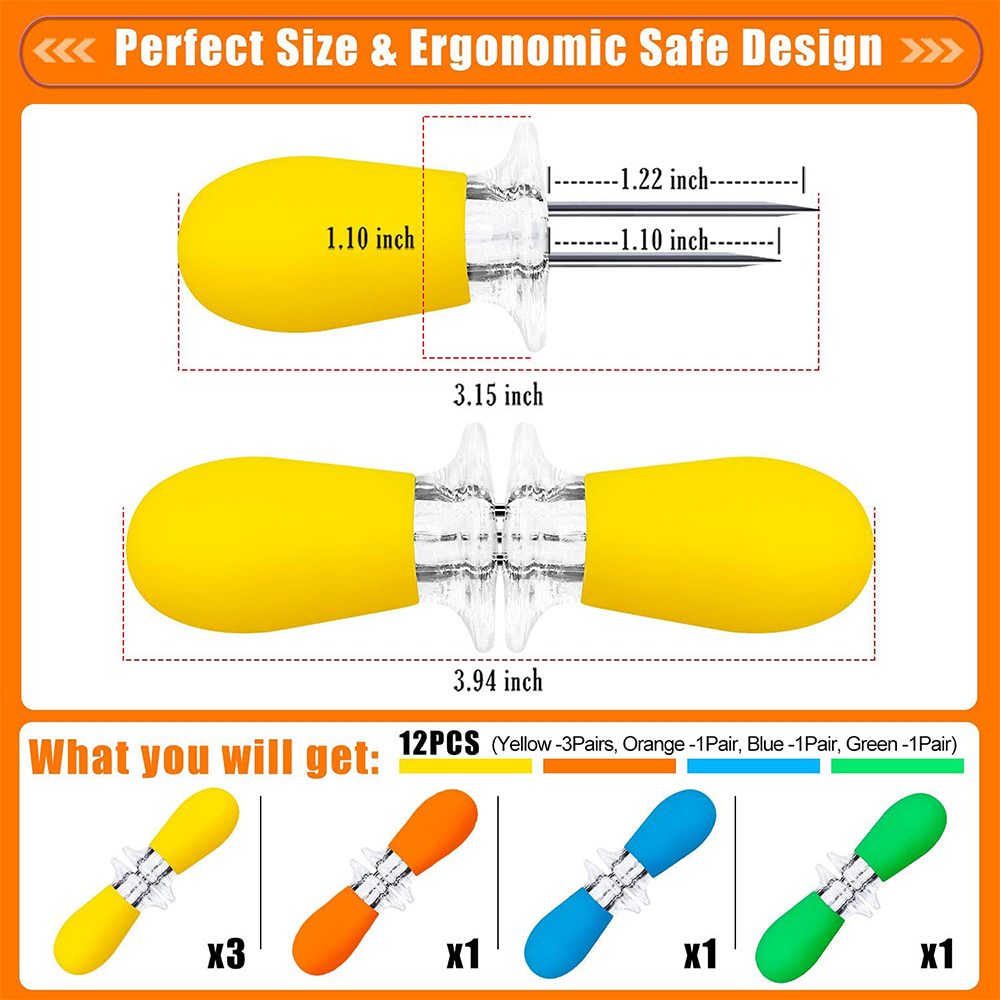 LMETJMA 12 teile/satz Mais Hal – Corn Dog Stick Bewertung und Preis