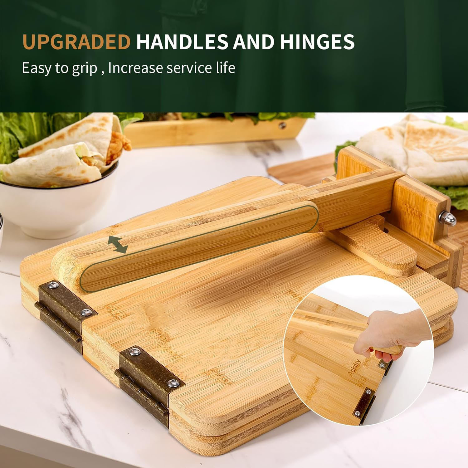 Meistverkaufte Bambus- und Hol – Dumpling Press Set Bewertung und Preis