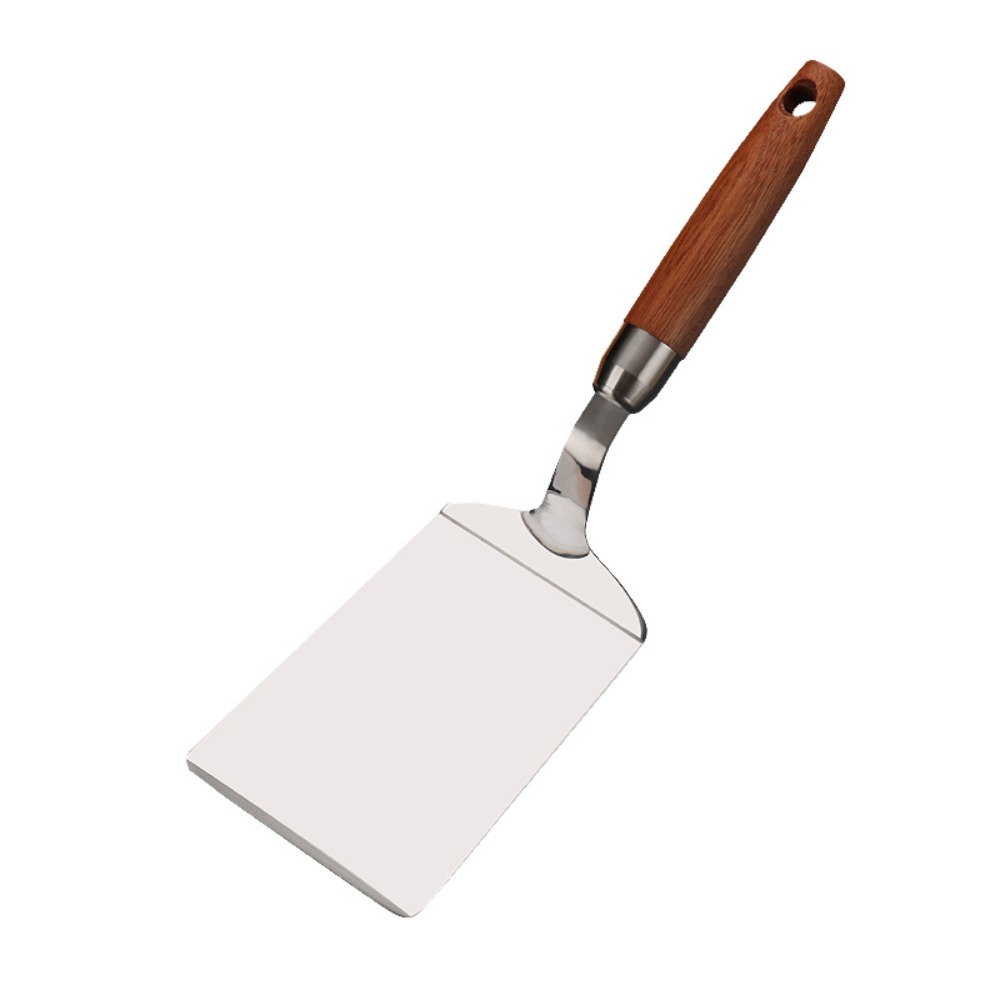 Edelstahlspatel mit Holzgriff, – Okonomiyaki Spatula Bewertung und Preis