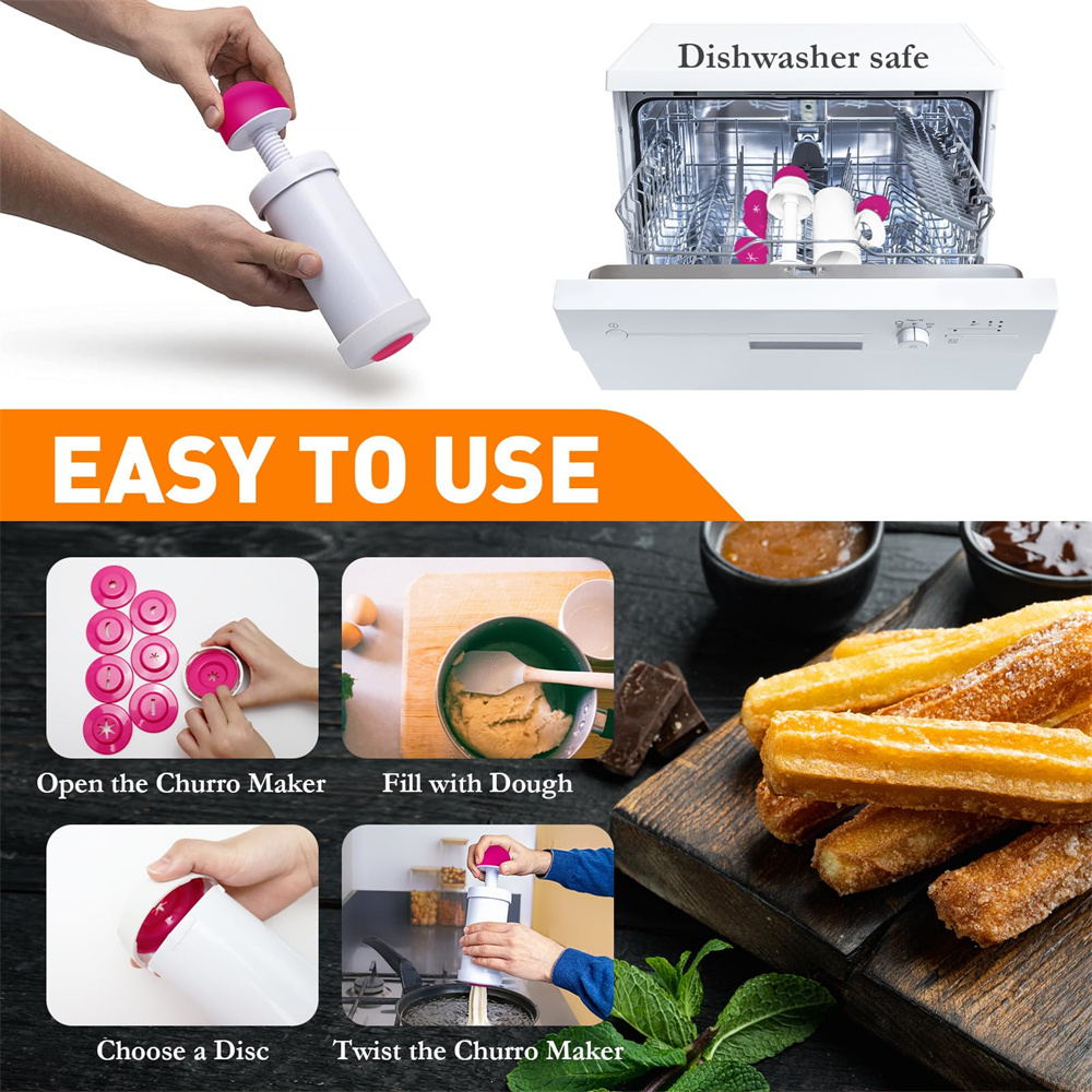 DIY manuelle Keks presse Herst – Churros Maker Gun Bewertung und Preis