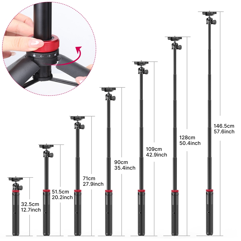 Ulanzi MT-44 57,6 Zoll auszieh – Taco Stand Holder Bewertung und Preis