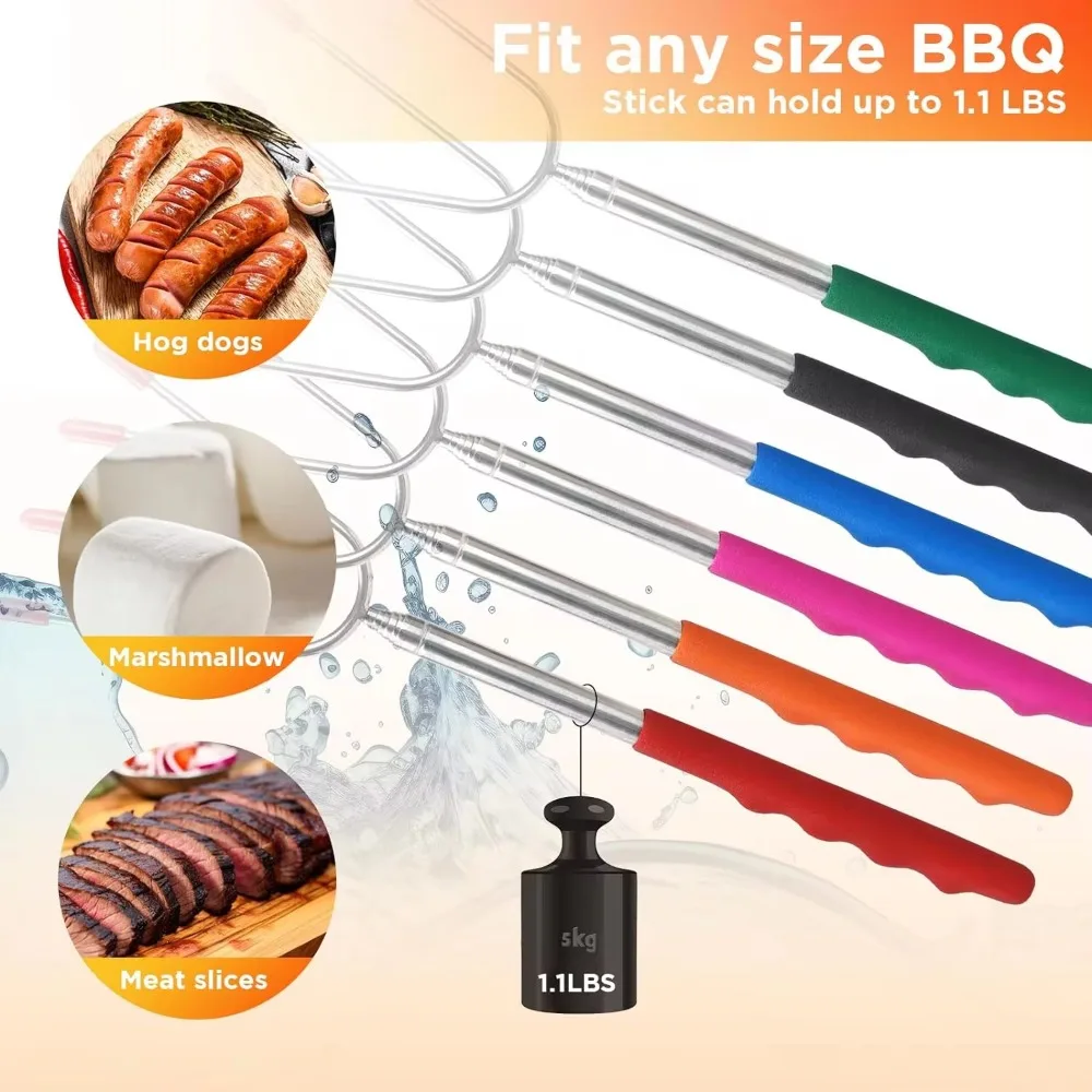 5/6/10 stücke Teleskop BBQ Gab – Hot Dog Press Bewertung und Preis