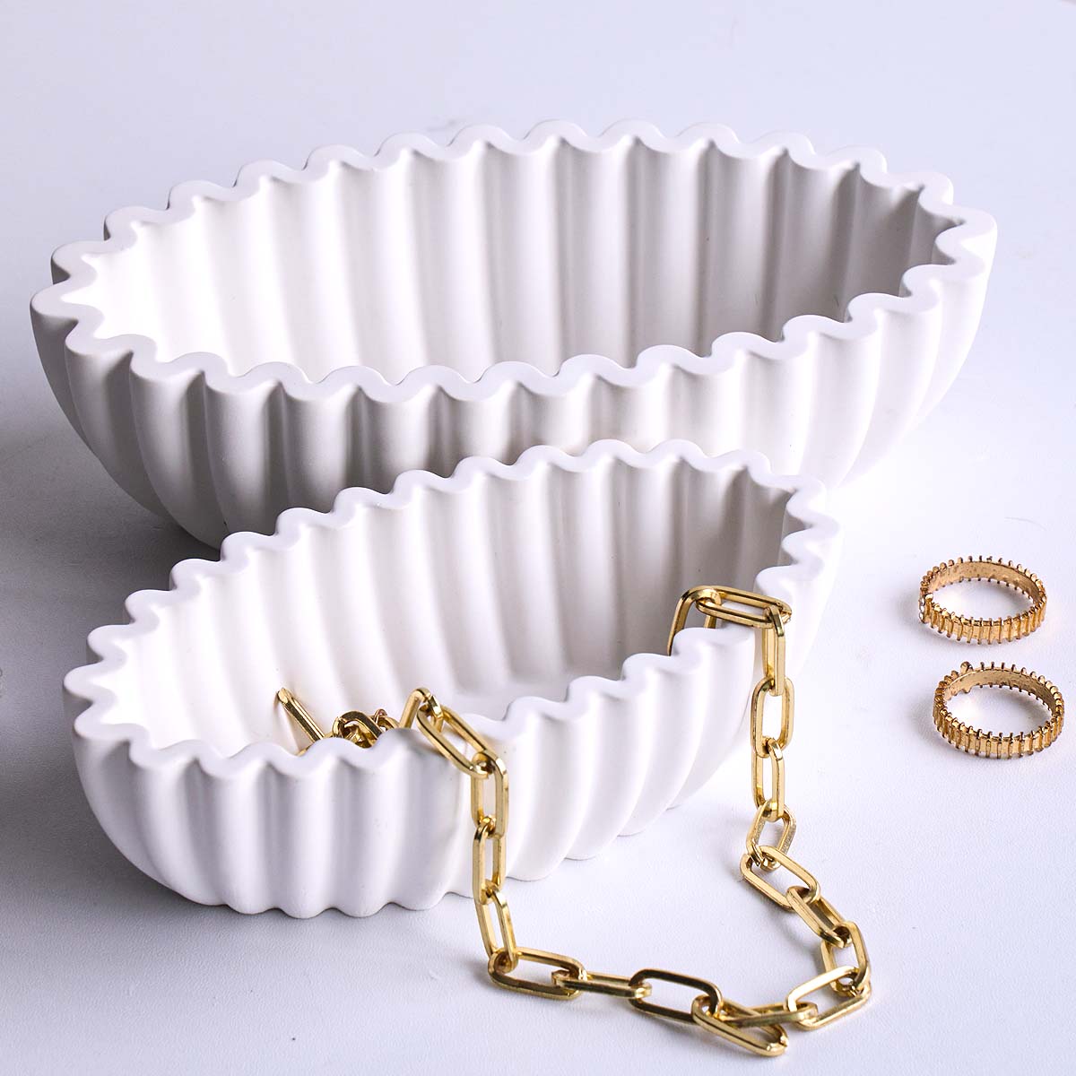 S/M/L Ovale Gestreifte Aufbewa – Potsticker Mold Bewertung und Preis