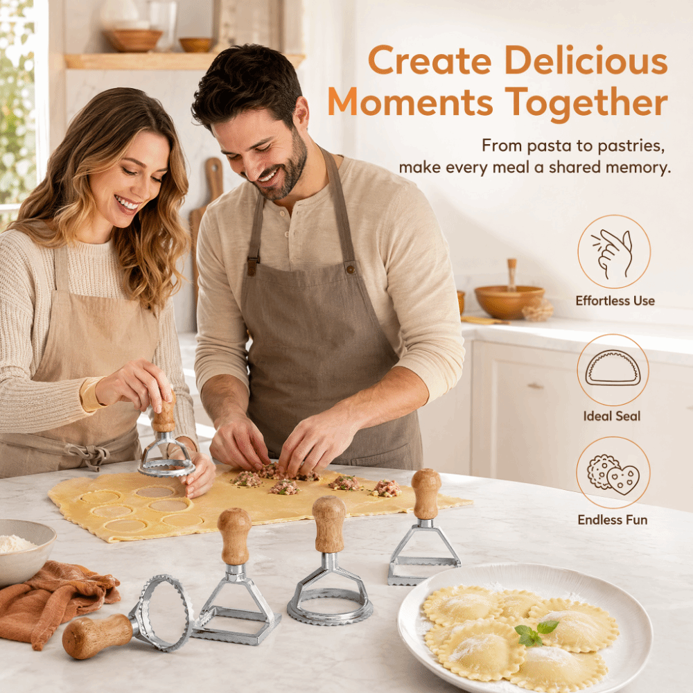7-teiliges Individuelles Ravio – Dumpling Press Set Bewertung und Preis