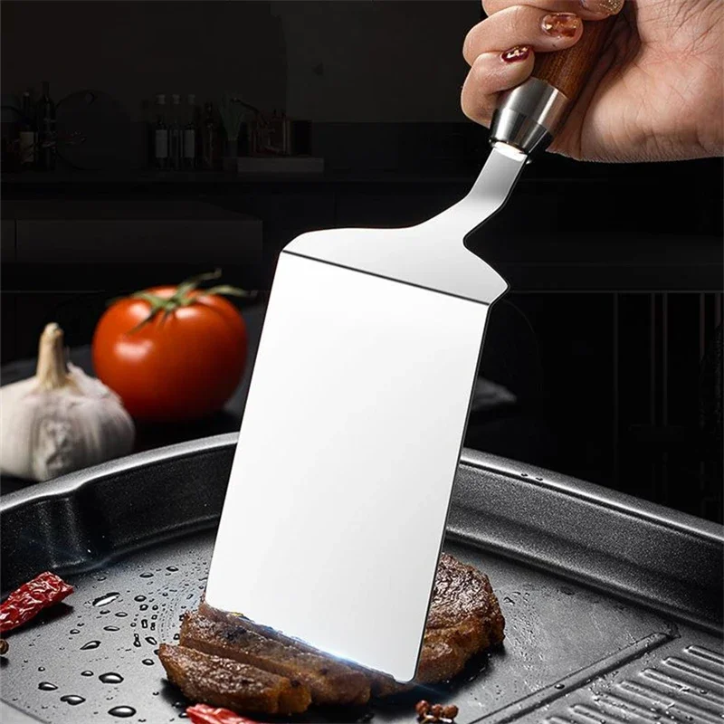 Edelstahl-Steak-Kochspatel mit – Okonomiyaki Spatula Bewertung und Preis